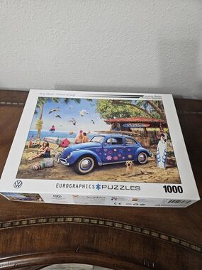 Eurographics 1000-Piece Beach Volkswagon Beetle Puzzle - Blue